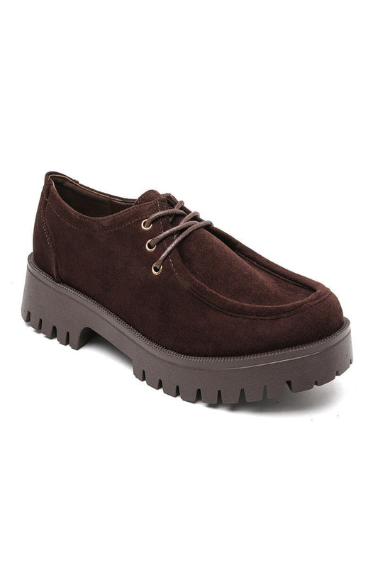 Chunky Loafer Damen mit Schnürung