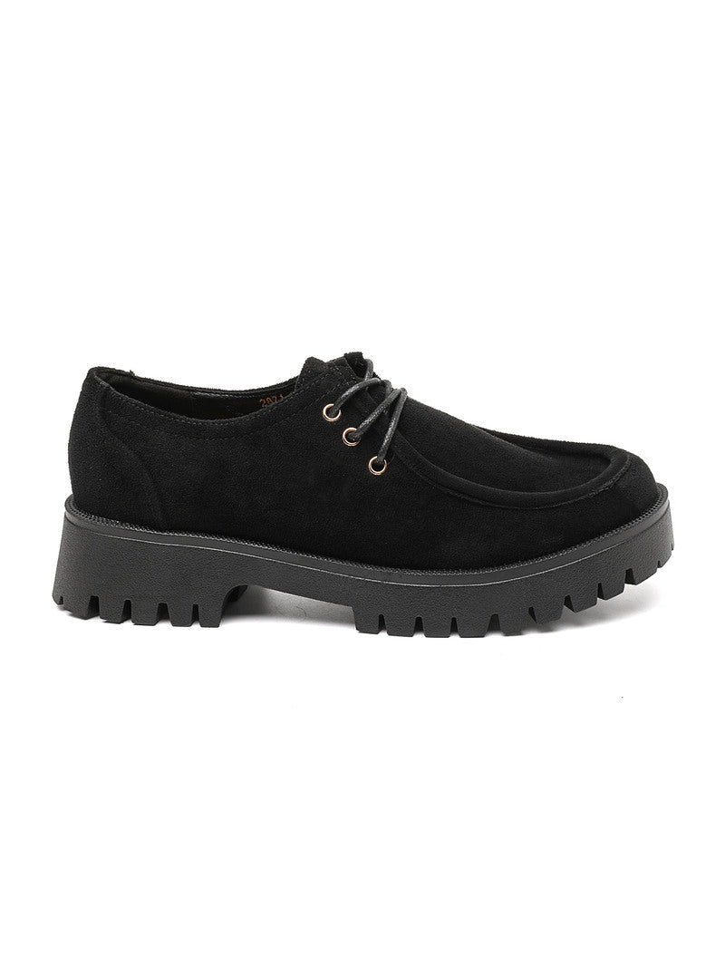 Chunky Loafer Damen mit Schnürung