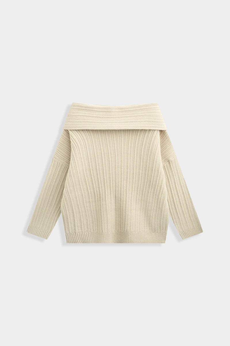 Geripptes Strickset