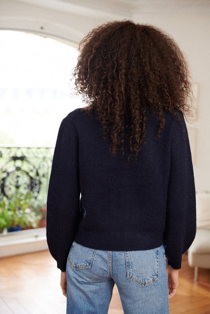 Kurze Strickjacke