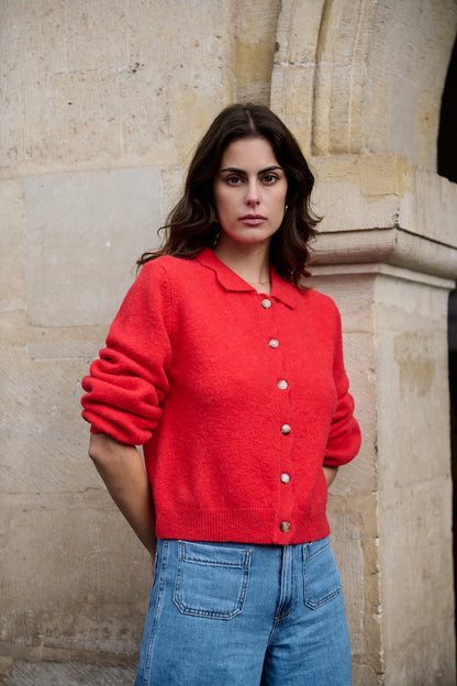 Kurze Strickjacke