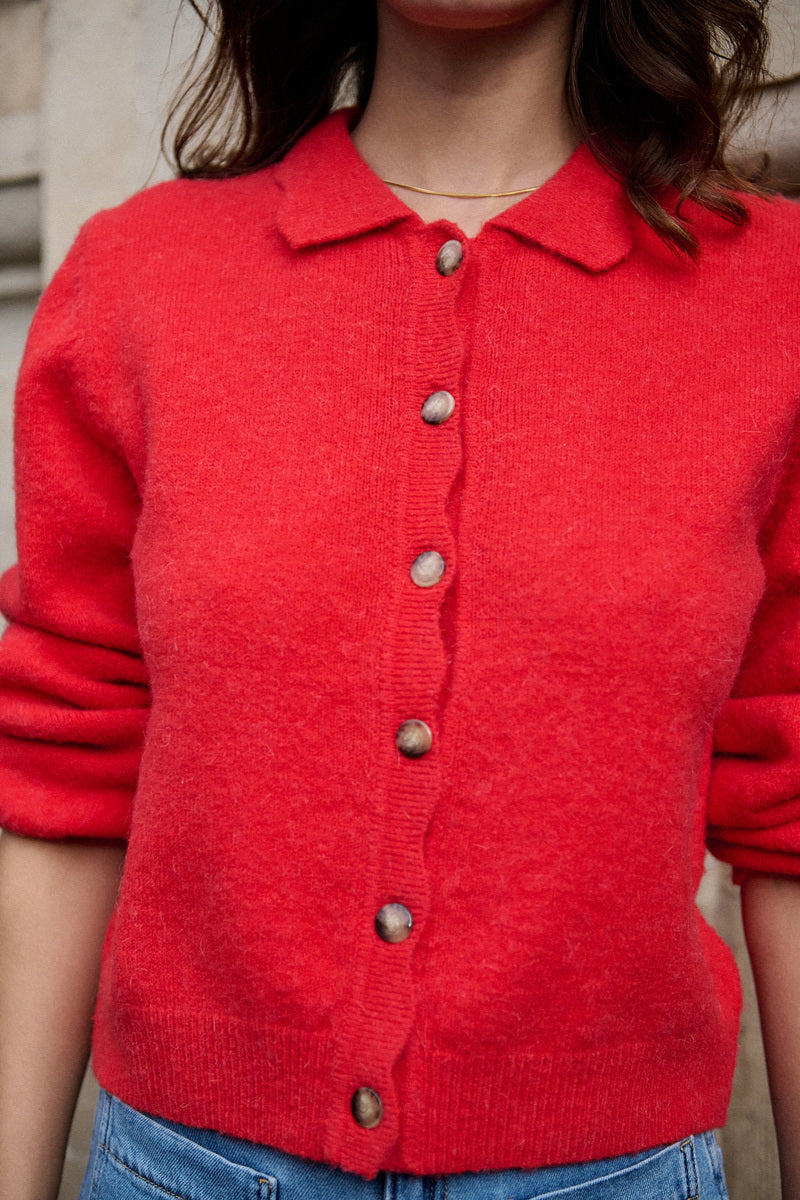 Kurze Strickjacke