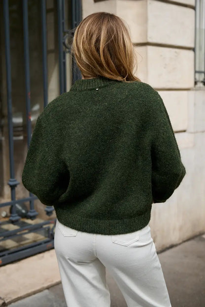 Oversize-Wollstrickjacke