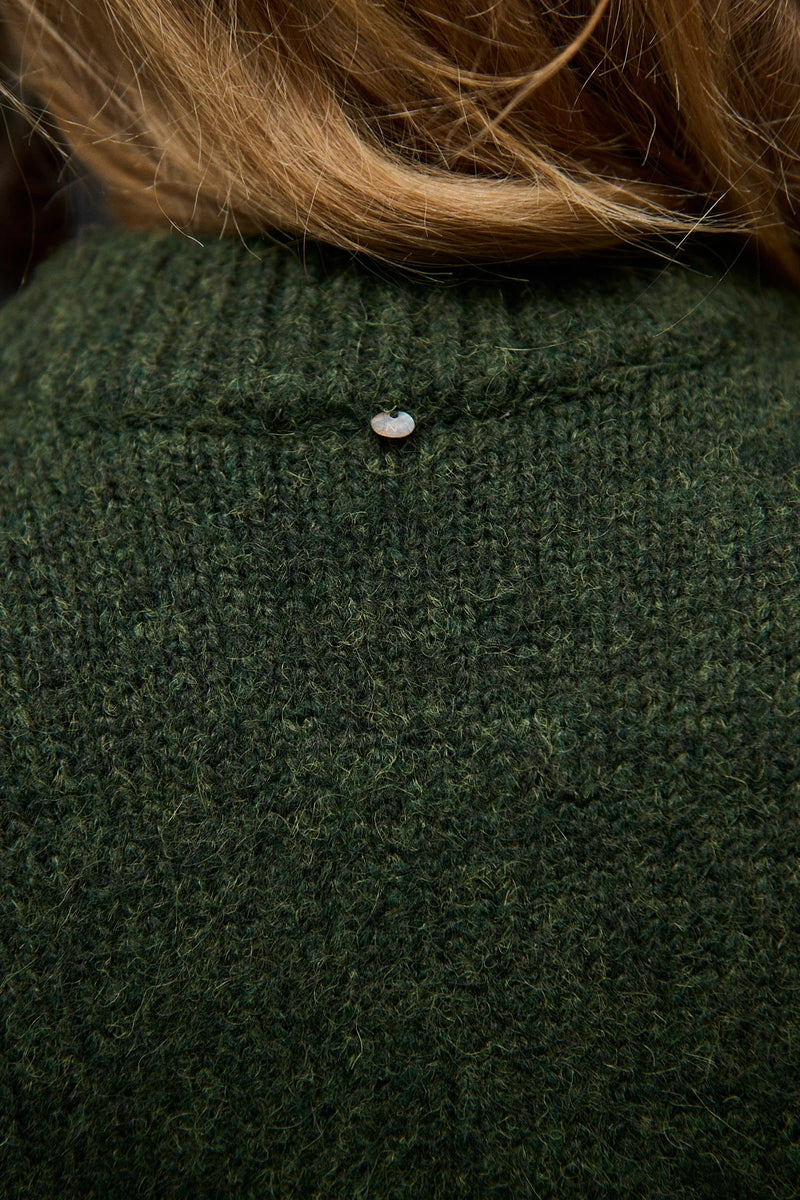 Oversize-Wollstrickjacke