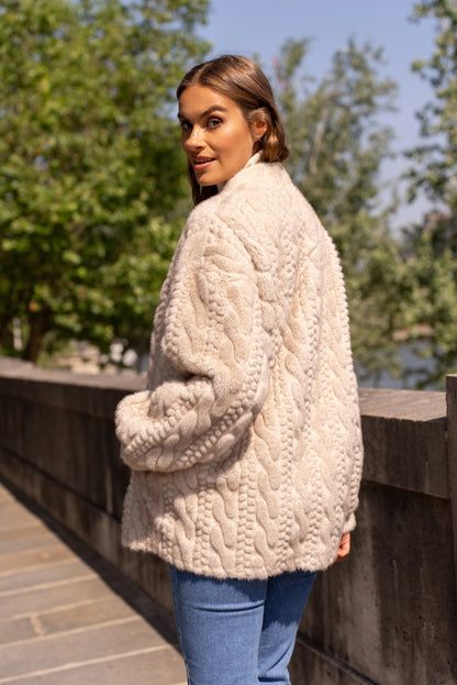 Jacke aus Kunstfell