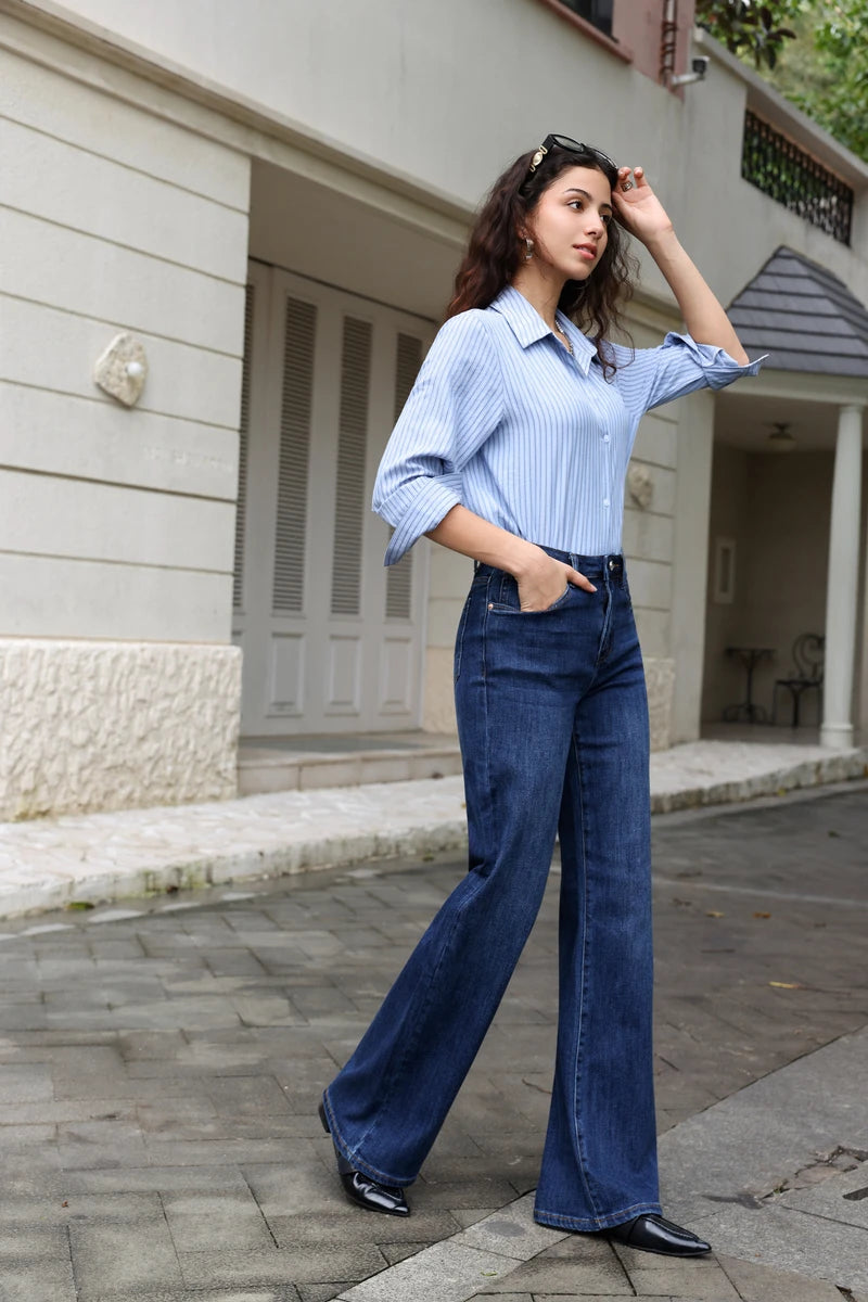 Jeans mit weitem Bein