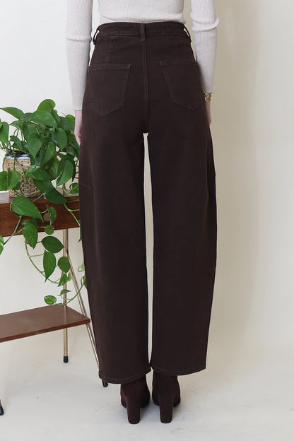 Balloon-Jeans mit Nieten-Details