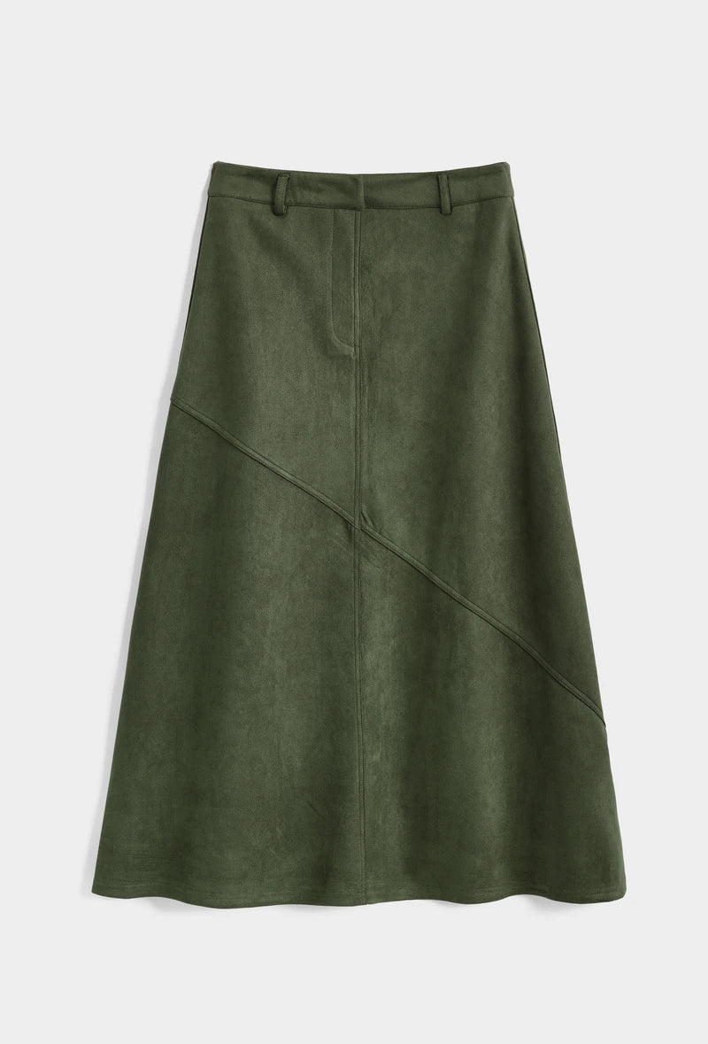 Midirock in Wildleder-Optik