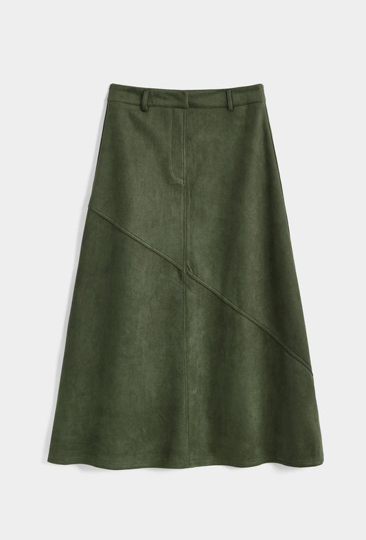 Midirock in Wildleder-Optik