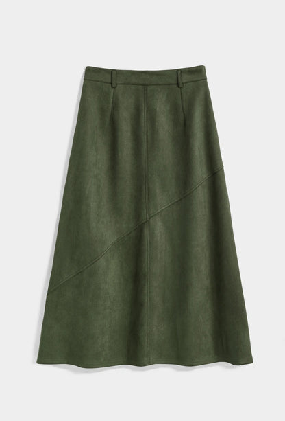 Midirock in Wildleder-Optik