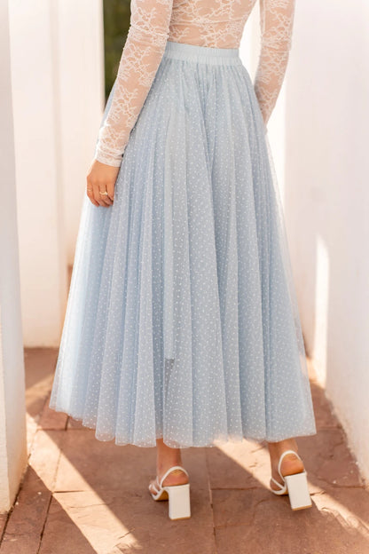 Gepunkteter Tüllrock