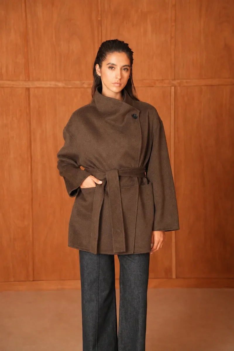 Oversize Wollmantel