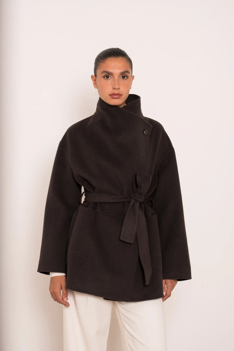 Oversize Wollmantel