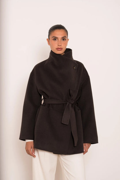 Oversize Wollmantel