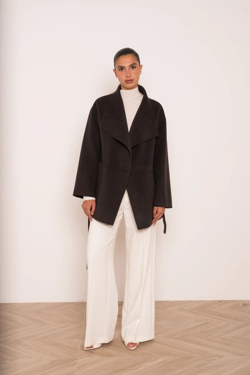 Oversize Wollmantel