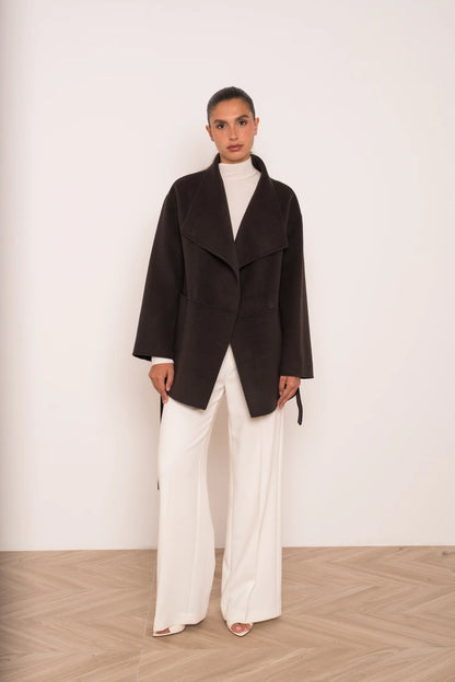 Oversize Wollmantel