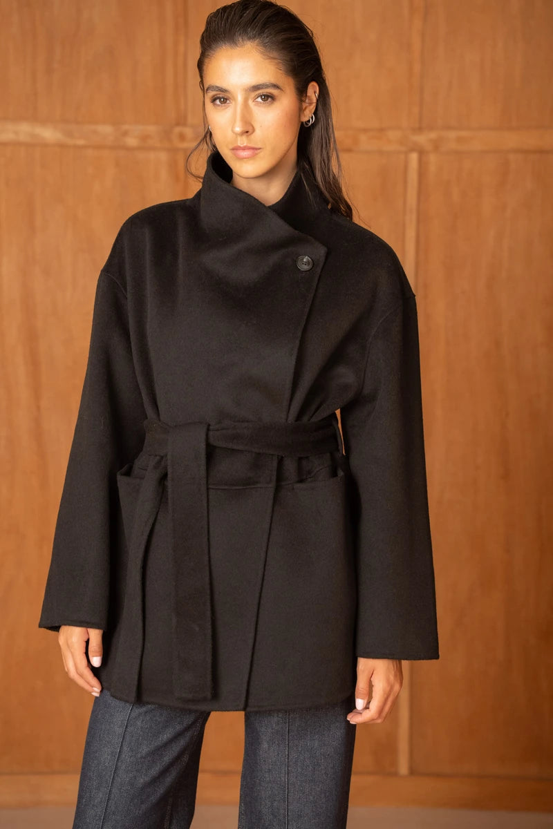 Oversize Wollmantel