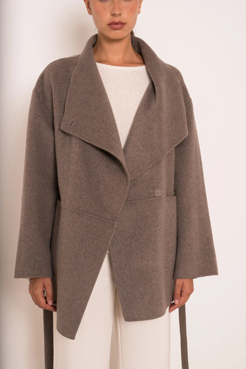 Oversize Wollmantel