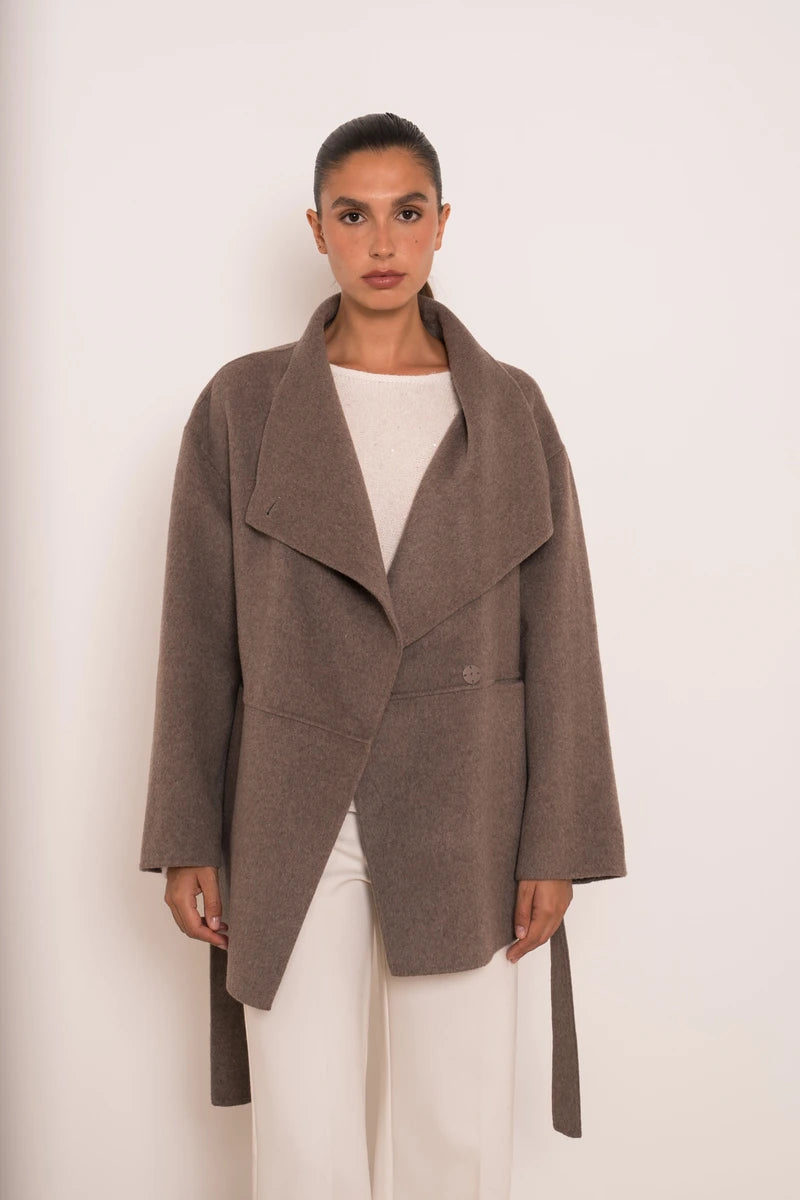 Oversize Wollmantel