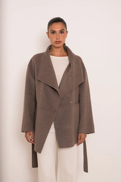 Oversize Wollmantel