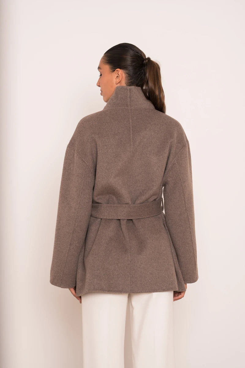 Oversize Wollmantel