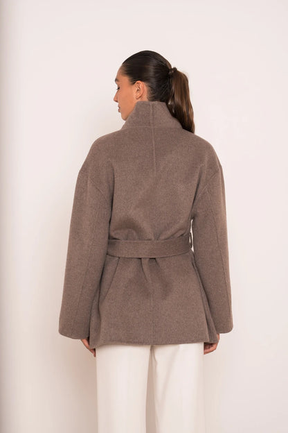 Oversize Wollmantel