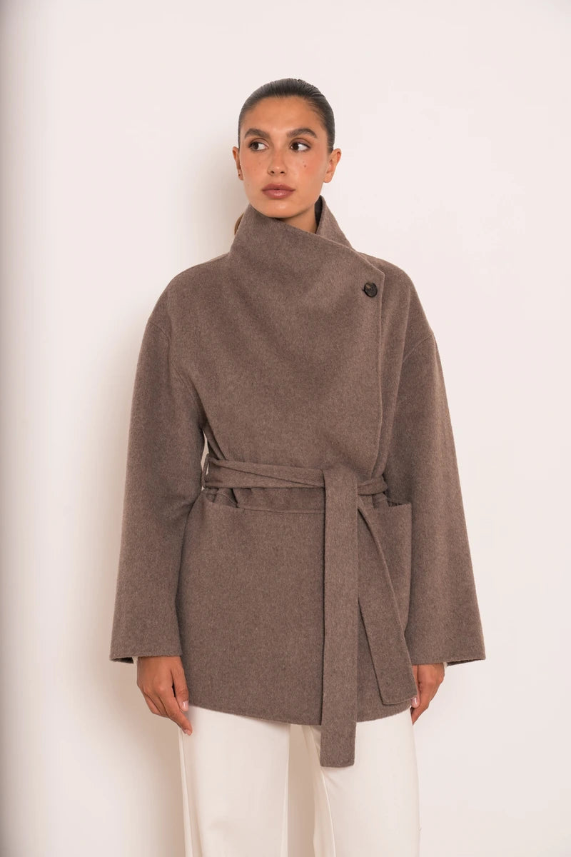 Oversize Wollmantel