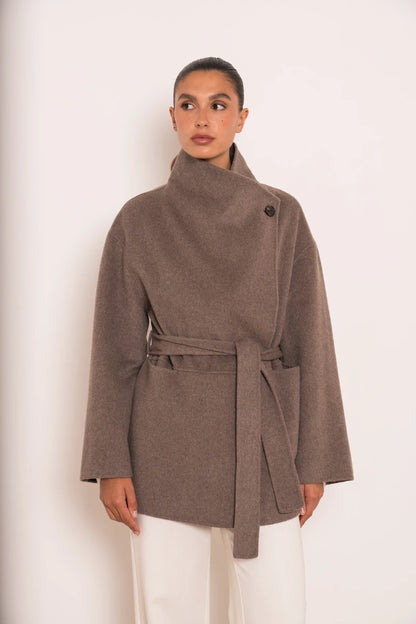 Oversize Wollmantel