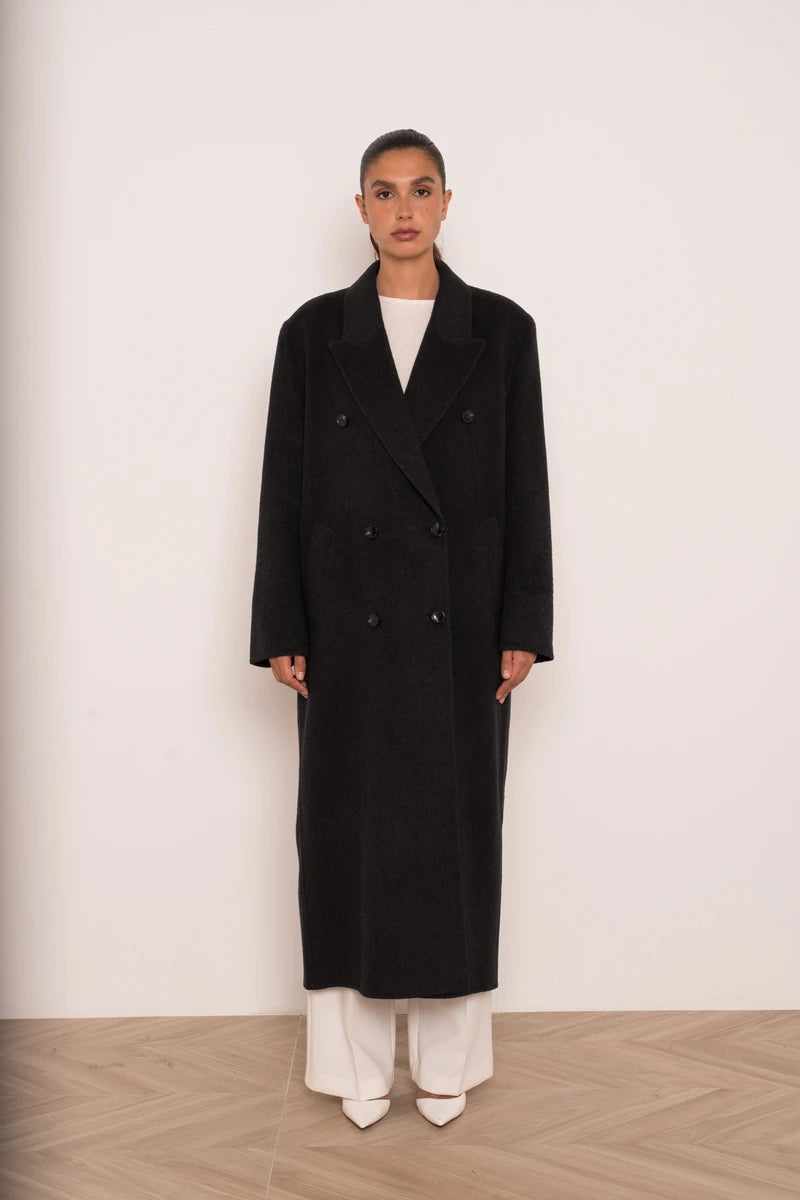 Oversize-Mantel aus Wollmix