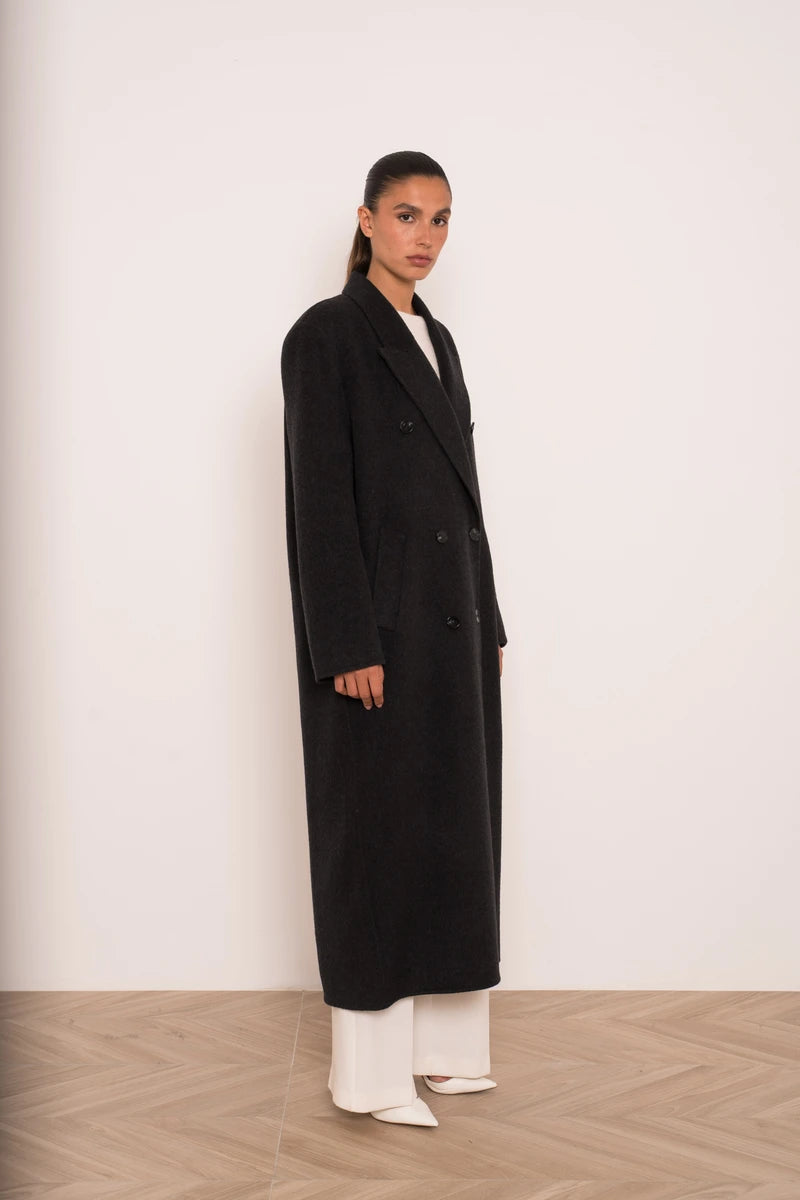Oversize-Mantel aus Wollmix
