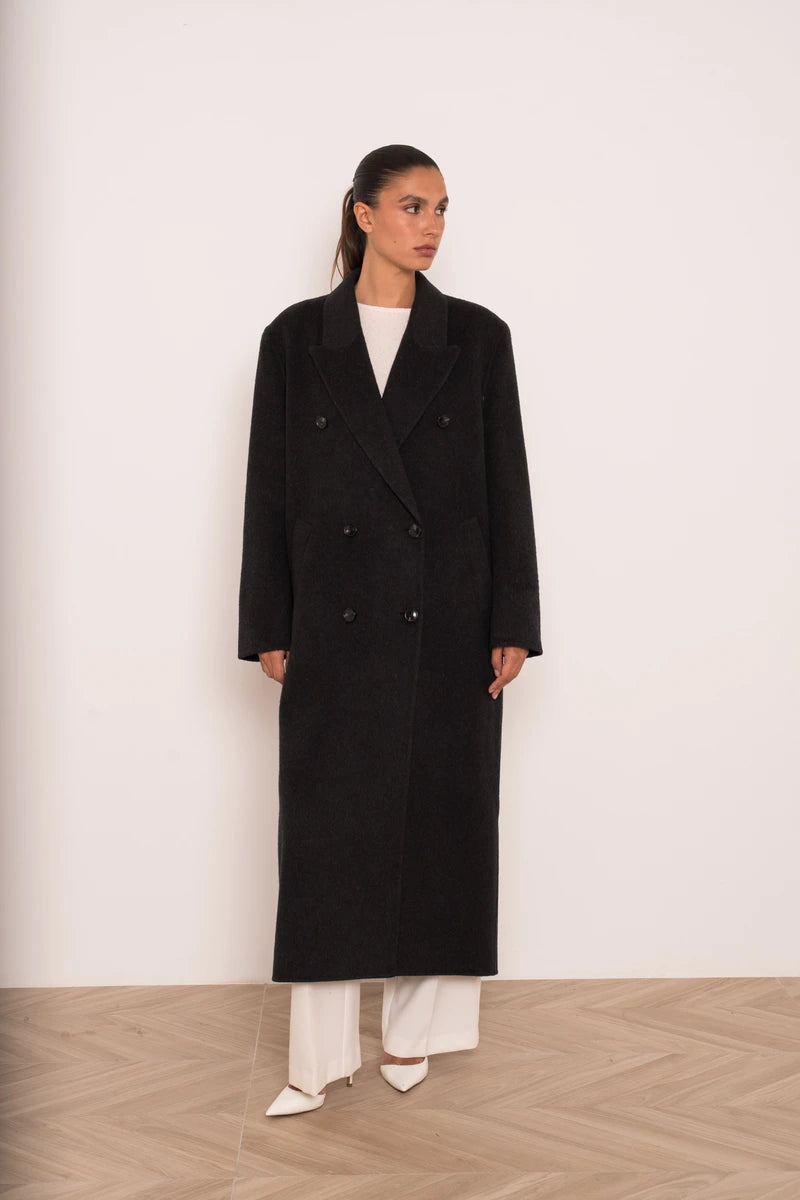 Oversize-Mantel aus Wollmix