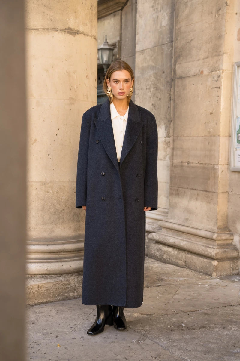 Oversize-Mantel aus Wollmix