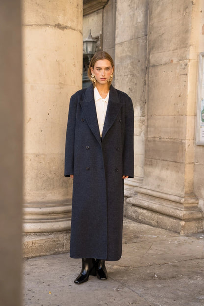 Oversize-Mantel aus Wollmix