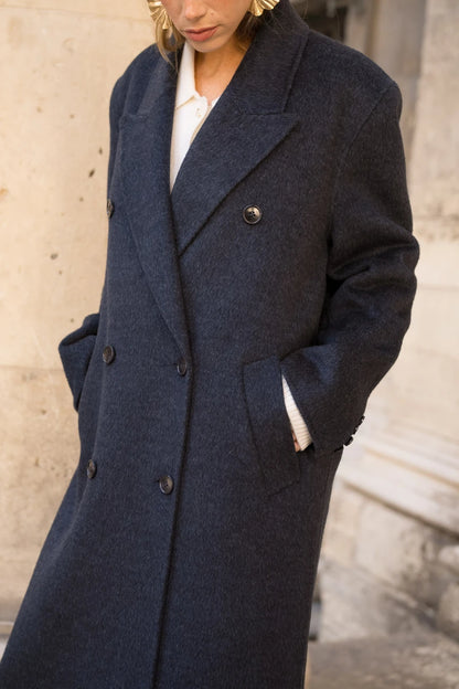 Oversize-Mantel aus Wollmix