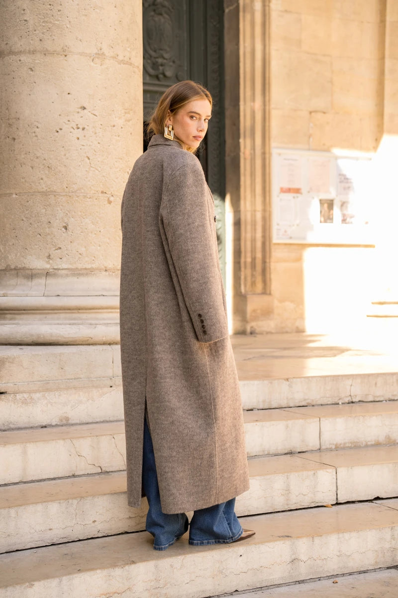 Oversize-Mantel aus Wollmix
