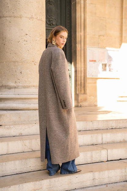 Oversize-Mantel aus Wollmix