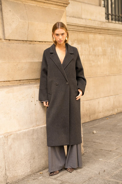 Damen Oversize-Mantel aus Wollmix