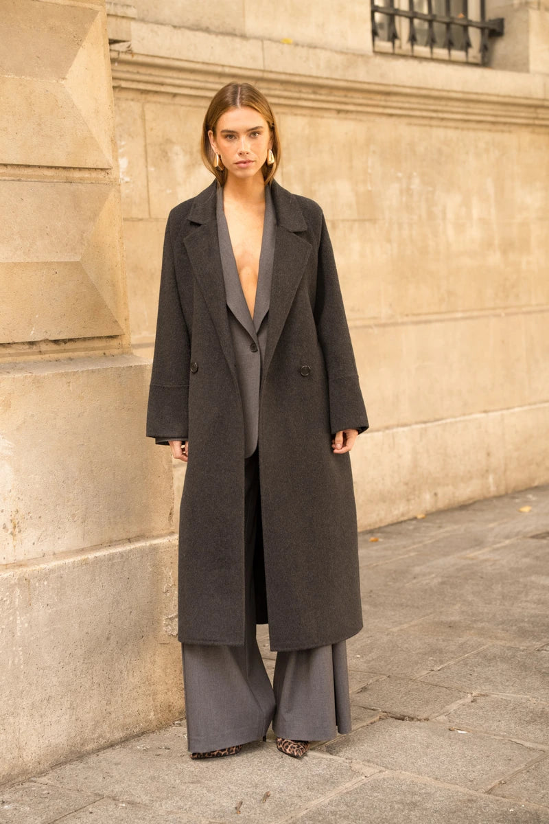 Damen Oversize-Mantel aus Wollmix
