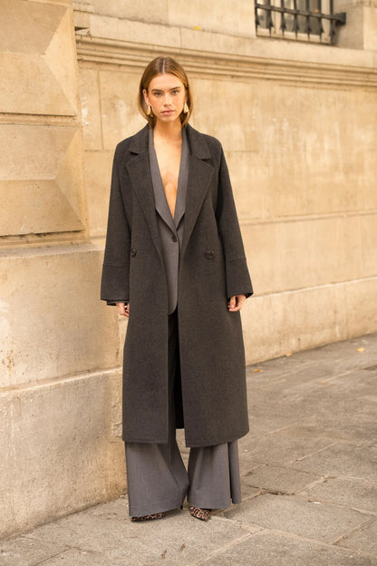 Damen Oversize-Mantel aus Wollmix