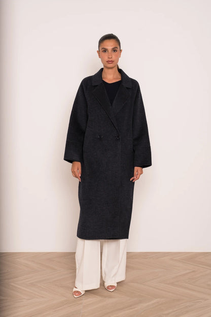 Damen Oversize-Mantel aus Wollmix