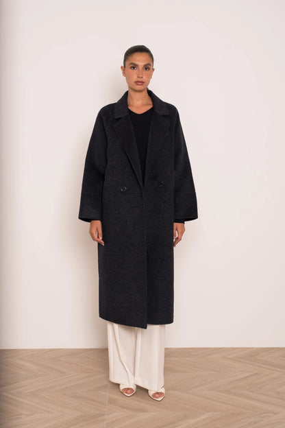 Damen Oversize-Mantel aus Wollmix