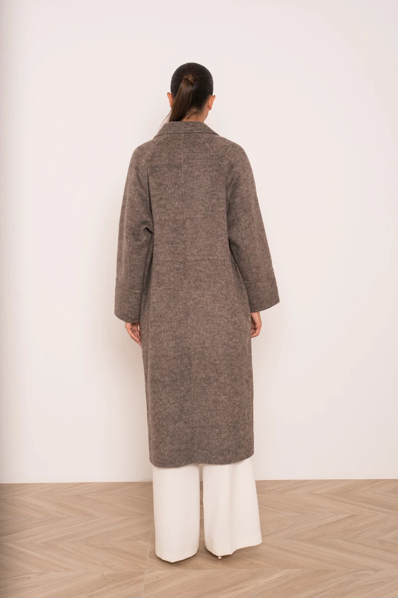 Damen Oversize-Mantel aus Wollmix