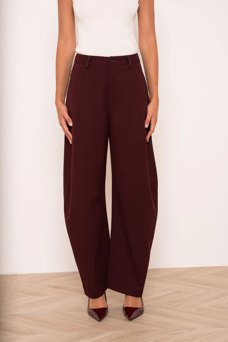 Strukturierte Weite Ballonhose