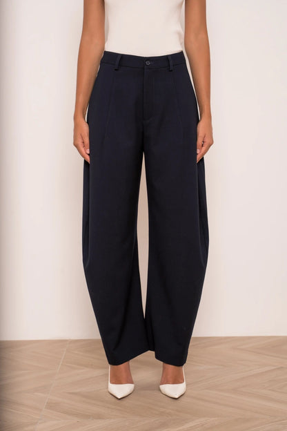Strukturierte Weite Ballonhose