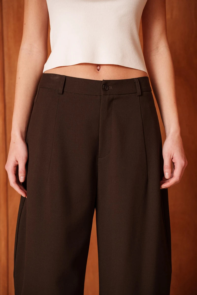 Strukturierte Weite Ballonhose