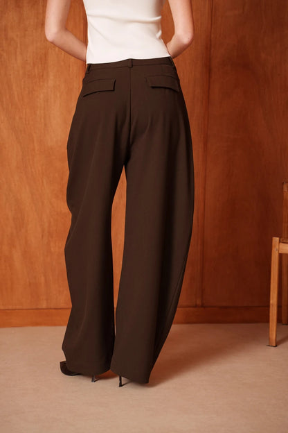 Strukturierte Weite Ballonhose