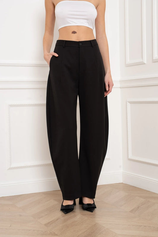 Strukturierte Weite Ballonhose