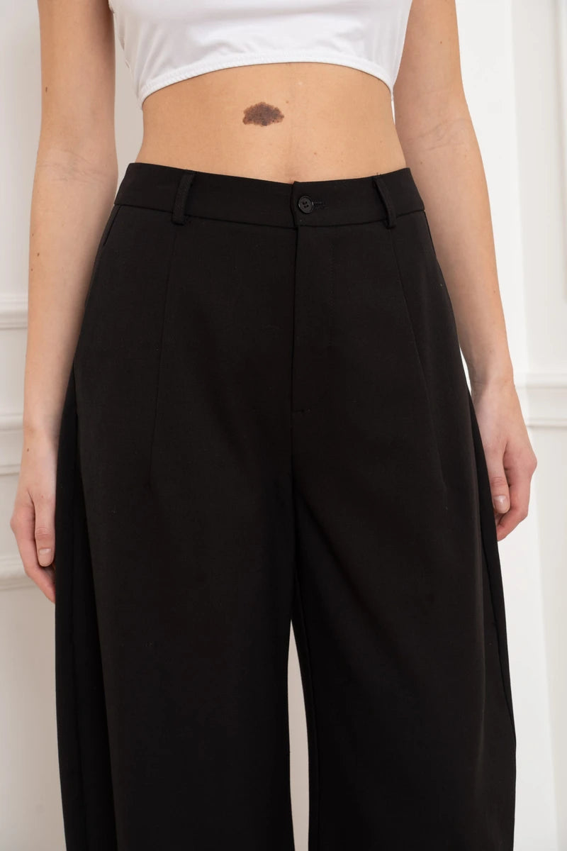Strukturierte Weite Ballonhose