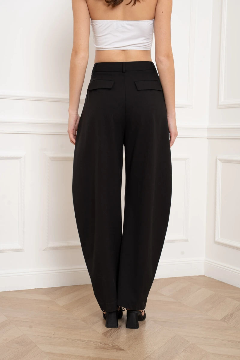 Strukturierte Weite Ballonhose