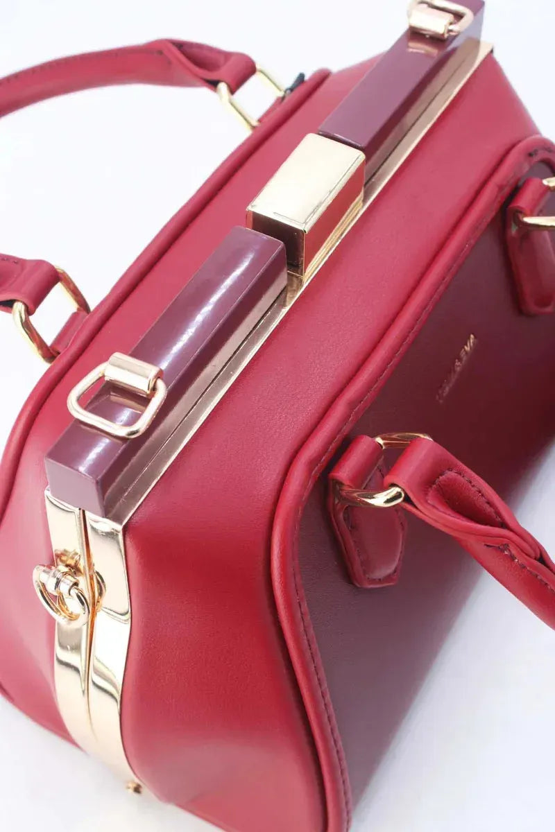 Henkeltasche mit Clip-Verschluss